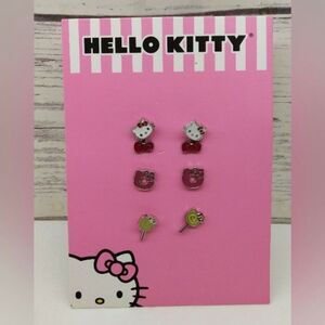 Hello Kitty Sanrio Pink Bow  Earrings Jewelry Kids Girls My Melod…